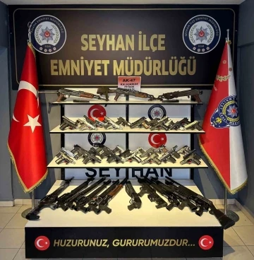 Adana’da 65 ruhsatsız silah ele geçirildi, 21 kişi tutuklandı
