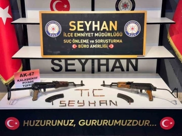 Adana’da bir eve yapılan baskında iki uzun namlulu silah ele geçirildi
