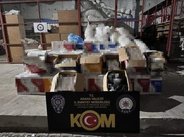 Adana’da gümrük kaçağı 5 milyon 670 bin makaron ele geçirildi
