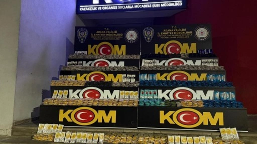 Adana'da kaçakçılık operasyonu: 348 kilogram pipo tütünü ele geçirildi!