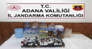 Adana’da bin 71 litre sahte ve kaçak alkol ele geçirildi