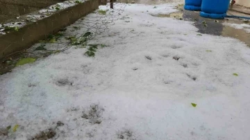 Adıyaman’da dolu yağışı
