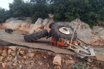 Adıyaman’da, traktör devrildi: 1 ölü, 2 yaralı