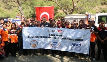 AFAD'dan 'Cumhuriyetimizin 100'üncü Yılına Yürüyoruz' etkinliği