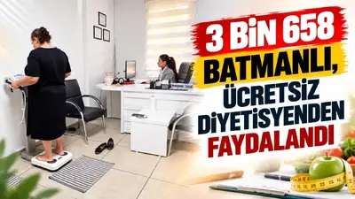 Batman’da 2026 boyunca 3 bin 658 kişiye ücretsiz beslenme danışmanlığı