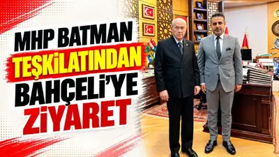 Batman MHP teşkilatı Ankara’da Bahçeli ile bir araya geldi