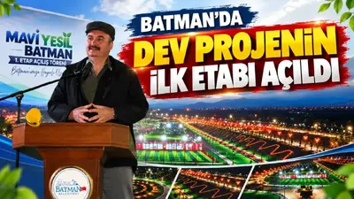 Mavi Yeşil Batman Projesi’nin ilk bölümü vatandaşların kullanımına açıldı