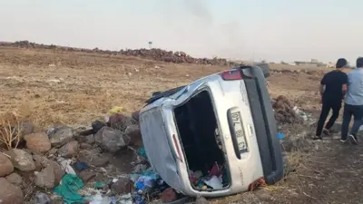 İdil’de kontrolden çıkan kamyonet devrildi: 5 yaralı