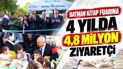 Batman’daki kitap fuarları dört yılda 4 milyon 810 bin kişiyi buldu