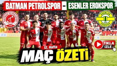 Batman Petrolspor’dan Esenler Erokspor karşısında 2-0’dan 3-2’ye dönüş