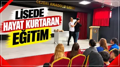 Cezeri Anadolu Lisesinde öğrencilere acil durumlar için ilk yardım bilgisi verildi
