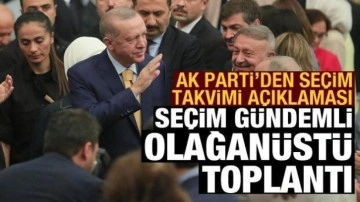 AK Parti'de seçim gündemiyle olağanüstü toplantı: Seçim takvimiyle ilgili açıklama