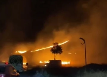 Aksaray’da piknik alanı alev alev yandı
