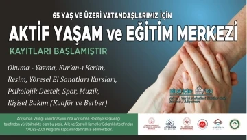 Aktif yaşam ve eğitim merkezi hizmete giriyor
