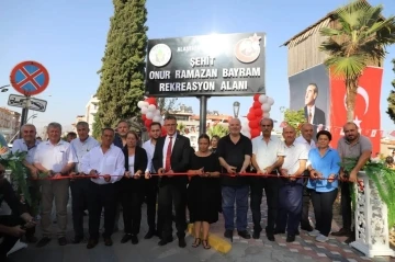 Alaşehir’de şehit ailesini mutlu eden açılış
