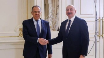 Aliyev, Rusya Dışişleri Bakanı Lavrov'u kabul etti