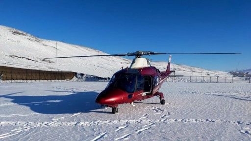 Ambulans helikopter, kalp krizi geçiren Bedrettin Amca için havalandı