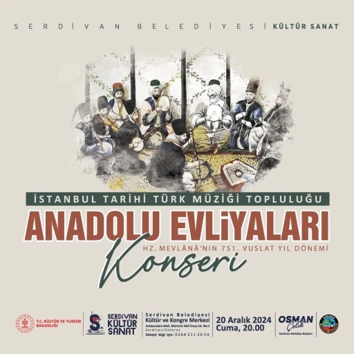 Anadolu’nun manevi ezgileri Serdivan’da yankılanacak
