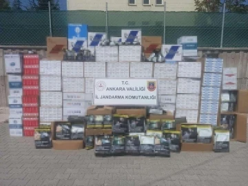 Ankara’da 1 milyon 917 bin adet makaron ele geçirildi
