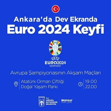 Ankara’da dev ekranlarda Euro 2024 keyfi

