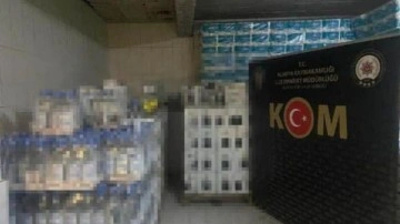 Antalya'da 3 bin 150 şişe sahte bandrollü içki ele geçirildi