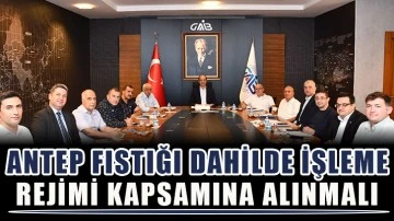 Antep Fıstığı Dahilde İşleme Rejimi Kapsamına Alınmalı