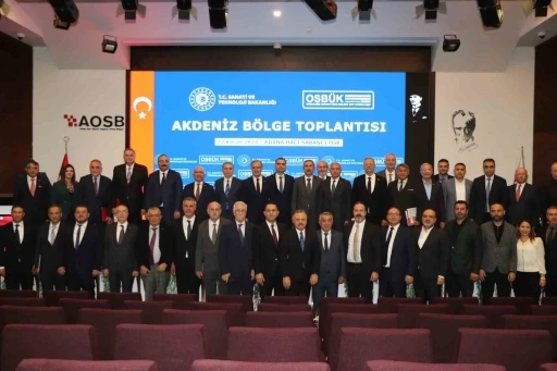 AOSB’de “Akdeniz Bölgesi Sanayi Zirvesi”
