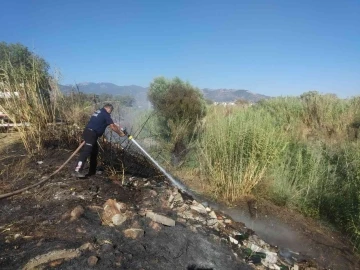 Arazi yangınlarına itfaiyeden hızlı müdahale
