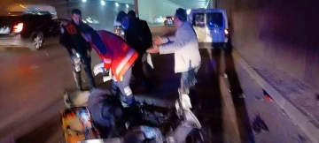 Arızalanan araca çarpan motosiklet sürücüsü kurtarılamadı
