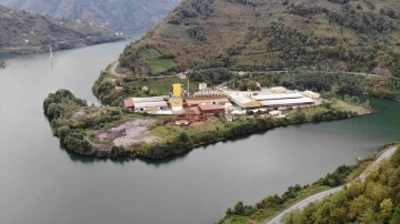 Artvin’de etrafı sularla çevrili çay fabrikası ilgi çekiyor
