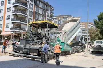 Asfalt öncesi zemin sağlamlaştırma çalışmaları yapıldı
