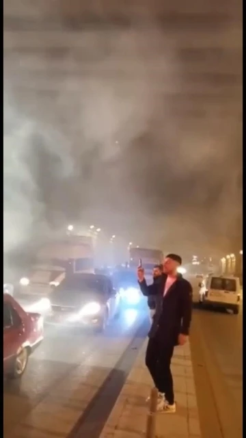 Asker uğurlamada yol kapattılar
