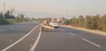 At önce tekeri sonra sahibini bıraktı
