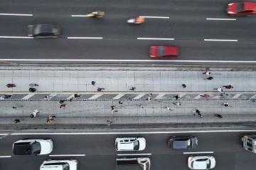 Avcılar’daki metrobüs kazasının yaşandığı bölge dronla görüntülendi
