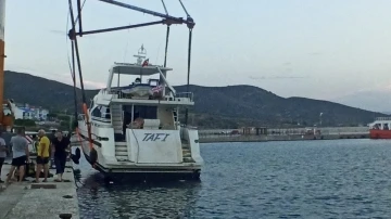 Avşa Adası’nda batma tehlikesi geçiren yat kurtarıldı
