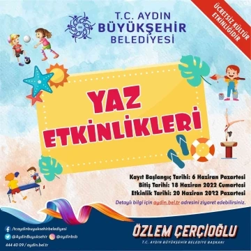 Aydın Büyükşehir Belediyesi’nin yaz etkinliklerine kayıtlar başladı

