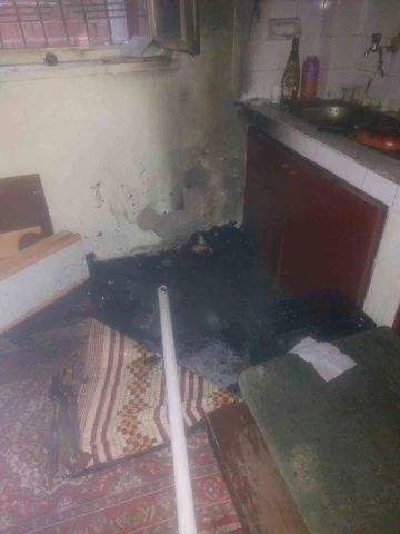 Aydın’da ev yangını panikletti

