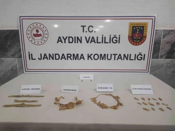 Aydın’da jandarma ekiplerinden tarihi eser operasyonu
