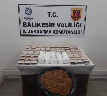 Ayvalık’ta jandarma kaçak tütün operasyonu
