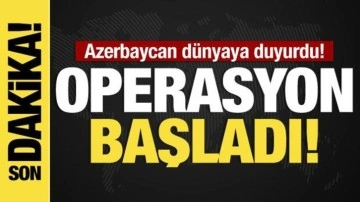 Azerbaycan Karabağ'da terörle mücadele operasyonu başlattı