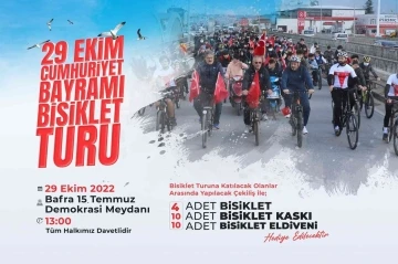 Bafra’da &quot;4. Cumhuriyet Bayramı Bisiklet Turu&quot; yapılacak
