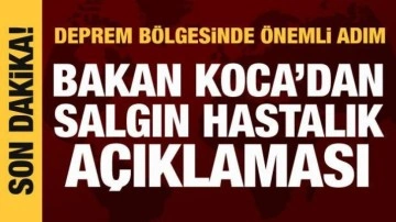 Bakan Koca: Salgın hastalıklar erken uyarı sistemi ile kontrol altında!