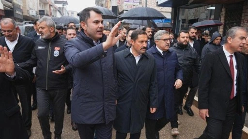 Bakan Kurum, Hatay'da TOKİ şantiyelerini inceledi