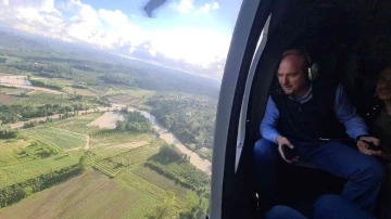 Bakan Soylu, Düzce’yi havadan inceledi
