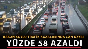 Bakan Soylu: Trafik kazalarında can kaybı yüzde 58 azaldı