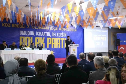 Bakan Yumaklı, AK Parti Karadeniz Ereğli İlçe Başkanlığı kongresinde konuştu
