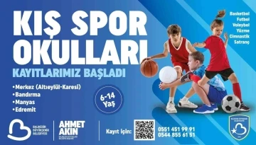 Balıkesir Büyükşehir’nin Kış Spor Okulları’na kayıtlar başladı
