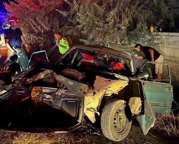 Balıkesir’de otomobil yol kenarındaki ağaçlara çarptı: 6 yaralı
