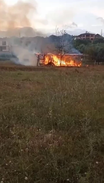 Baraka alev alev işte böyle yandı
