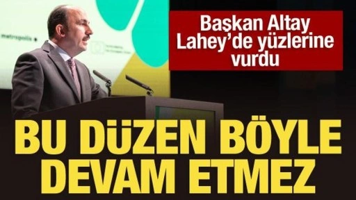 Başkan Altay'dan İsrail'e sessiz kalanlara tepki: Bu düzen böyle devam etmez